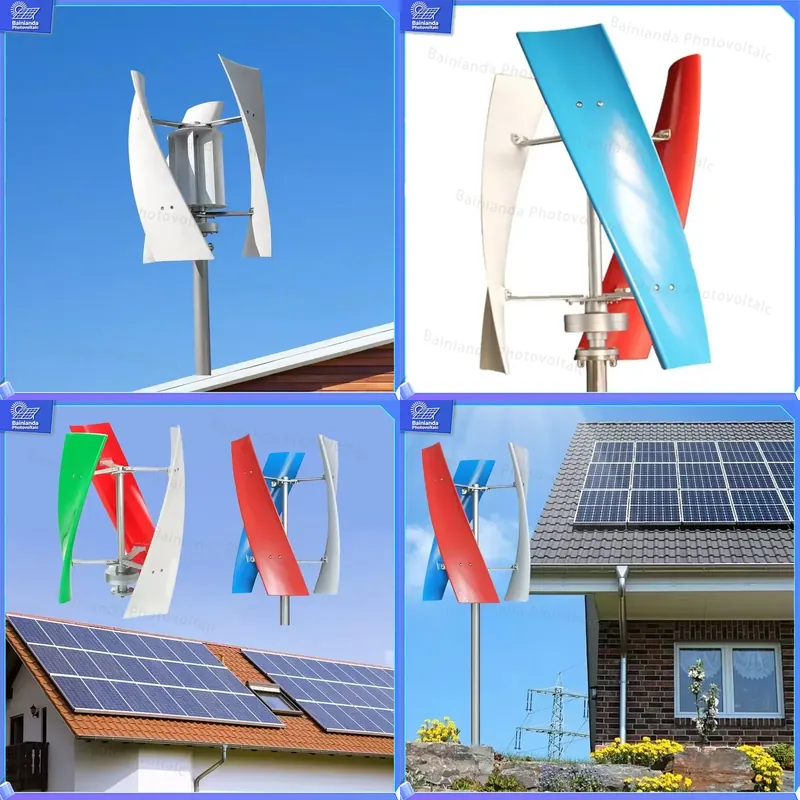 Renewable Energy Kit - 5KW 하이브리드 태양광 풍력 터빈 발전기