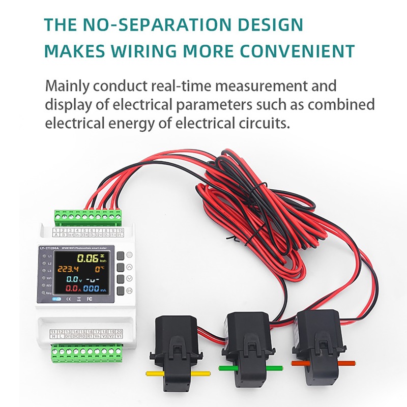 Energy Meter Bidirectional - 투야 와이파이 스마트 양방향 에너지 미터(3개