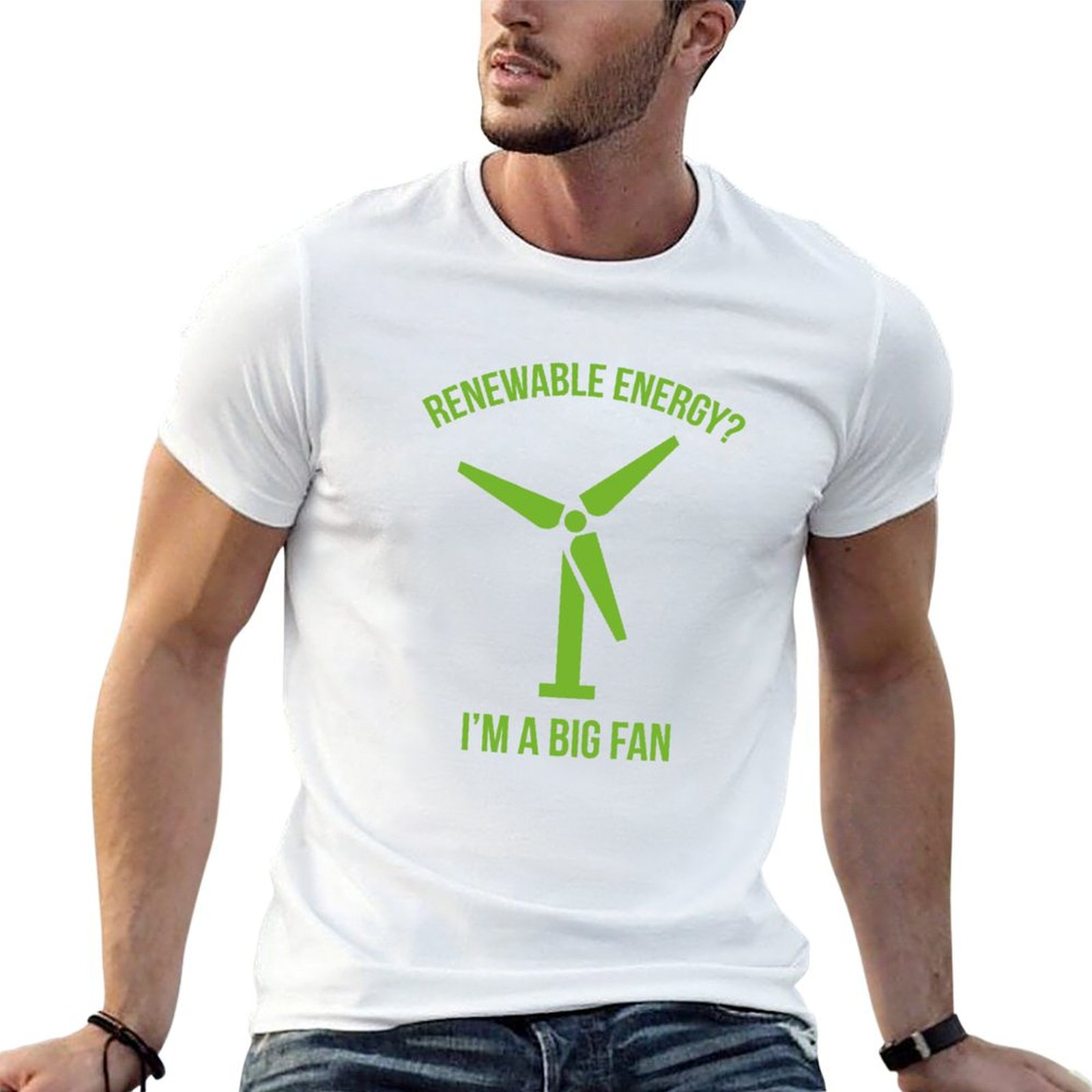 Renewable Energy In China - 재생 에너지 티셔츠 클래식 프린트 반소매