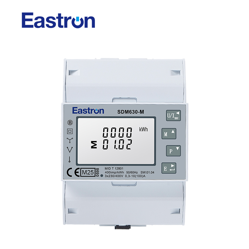 Energy Meter Bidirectional - 이스트론 SDM630-M MID RS485 DIN 레일