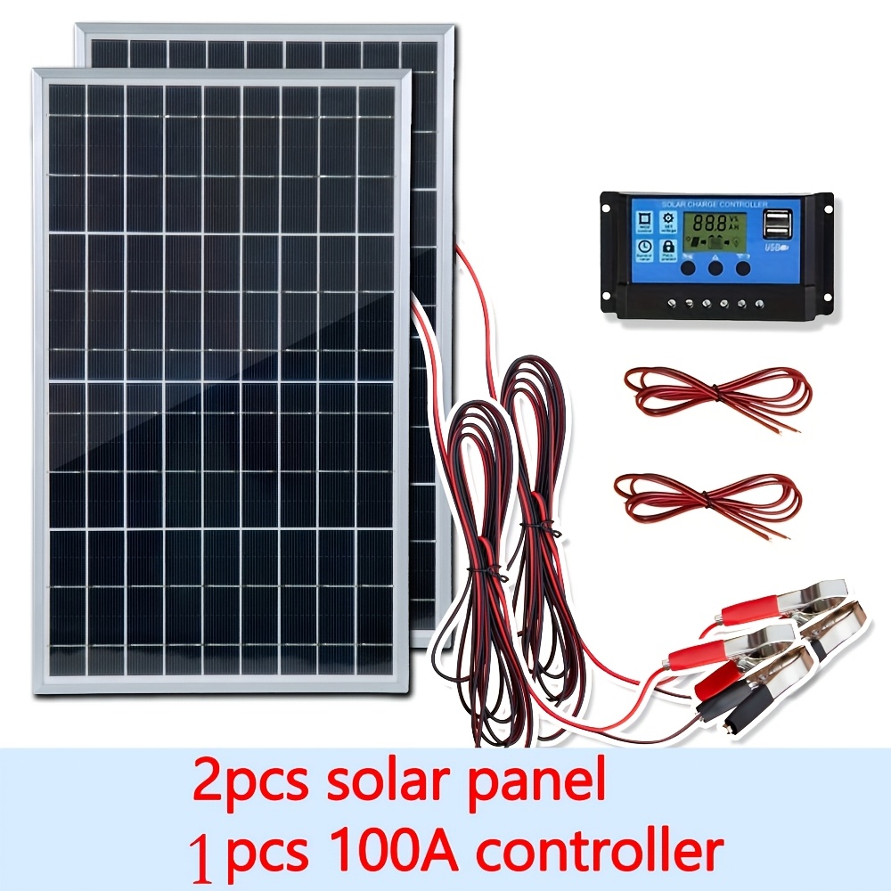 Off Grid Solar Kit - 12V 태양광 패널 키트 1개/2개(100A 충전