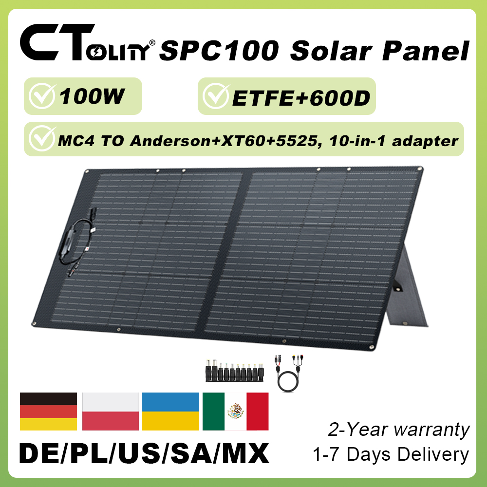 Folding Solar Panel - CTOLITY SPC100W ETFE 접이식 태양광 패널