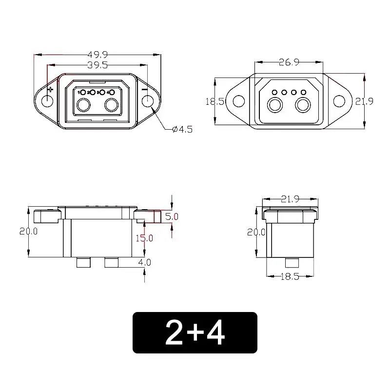 XT60/TX90 ~ 2+4/2+6 와이어 커넥터 남성 - Renewable Energy Engineering 리뷰 및 가격