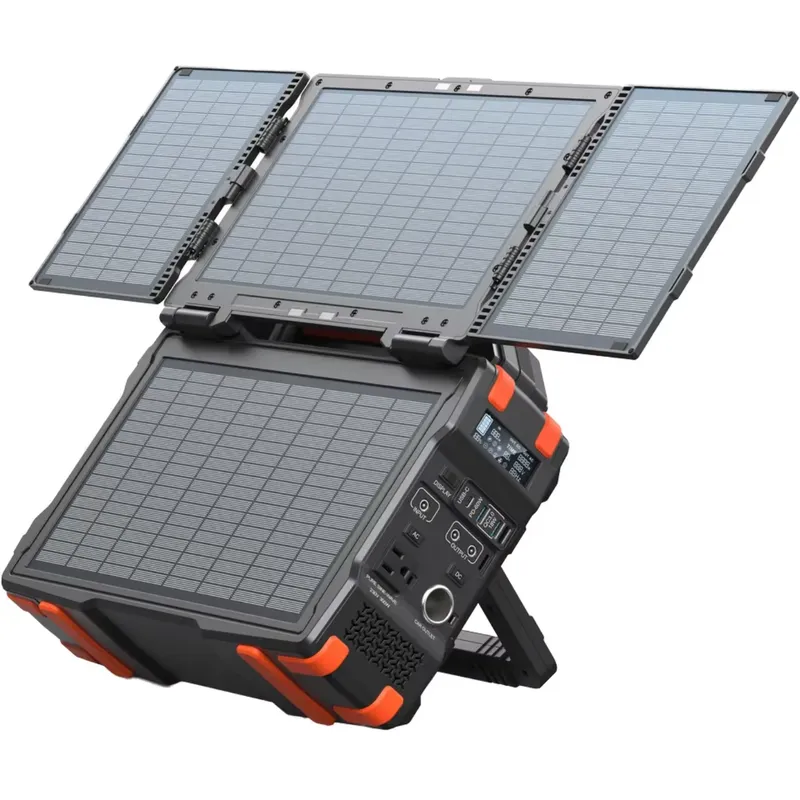 300W 휴대용 파워스테이션, 내장형 접이식 태양광 패 - Folding Solar Panel 리뷰 및 가격