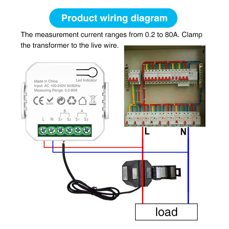 Tuya 스마트 Wifi 지능형 에너지 미터 태양 광  - Energy Meter Bidirectional 리뷰 및 가격