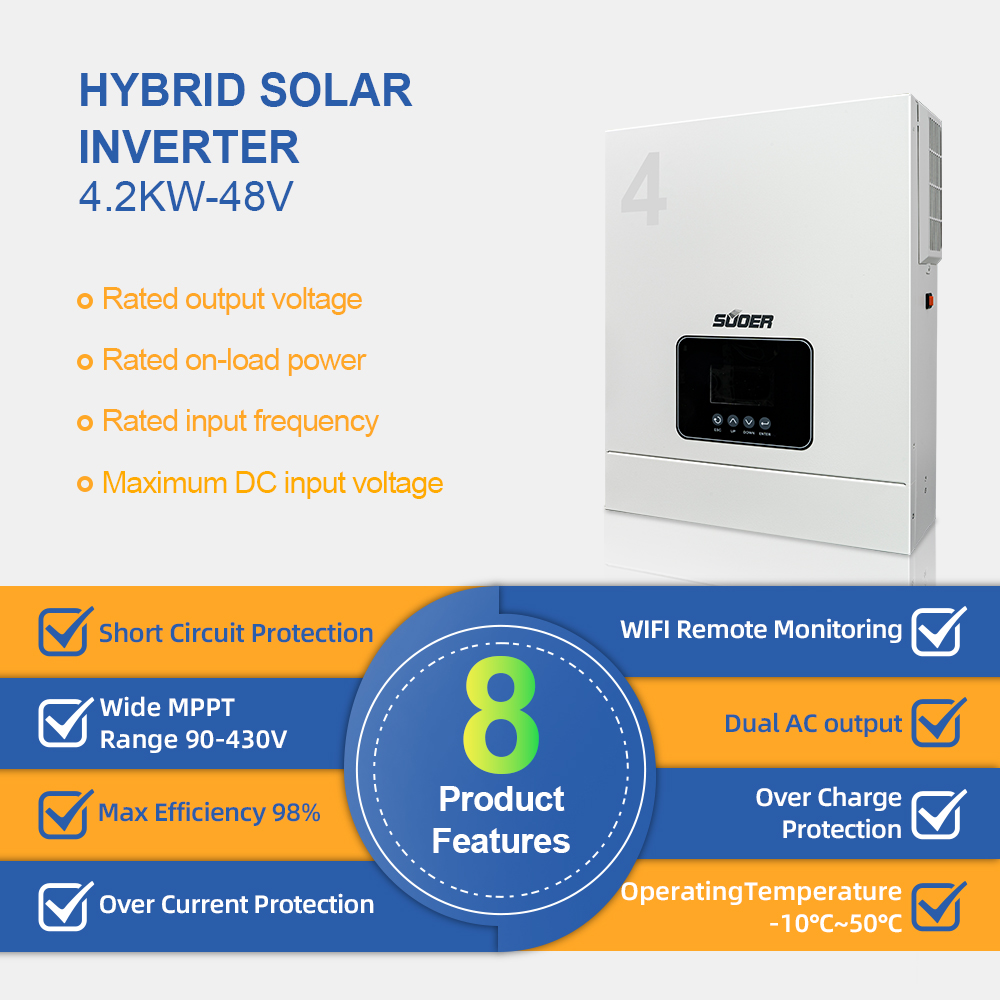 새로운 4.2kw 24v 230v 오프 그리드 인버터  - Pure Sine Wave Inverter 리뷰 및 가격