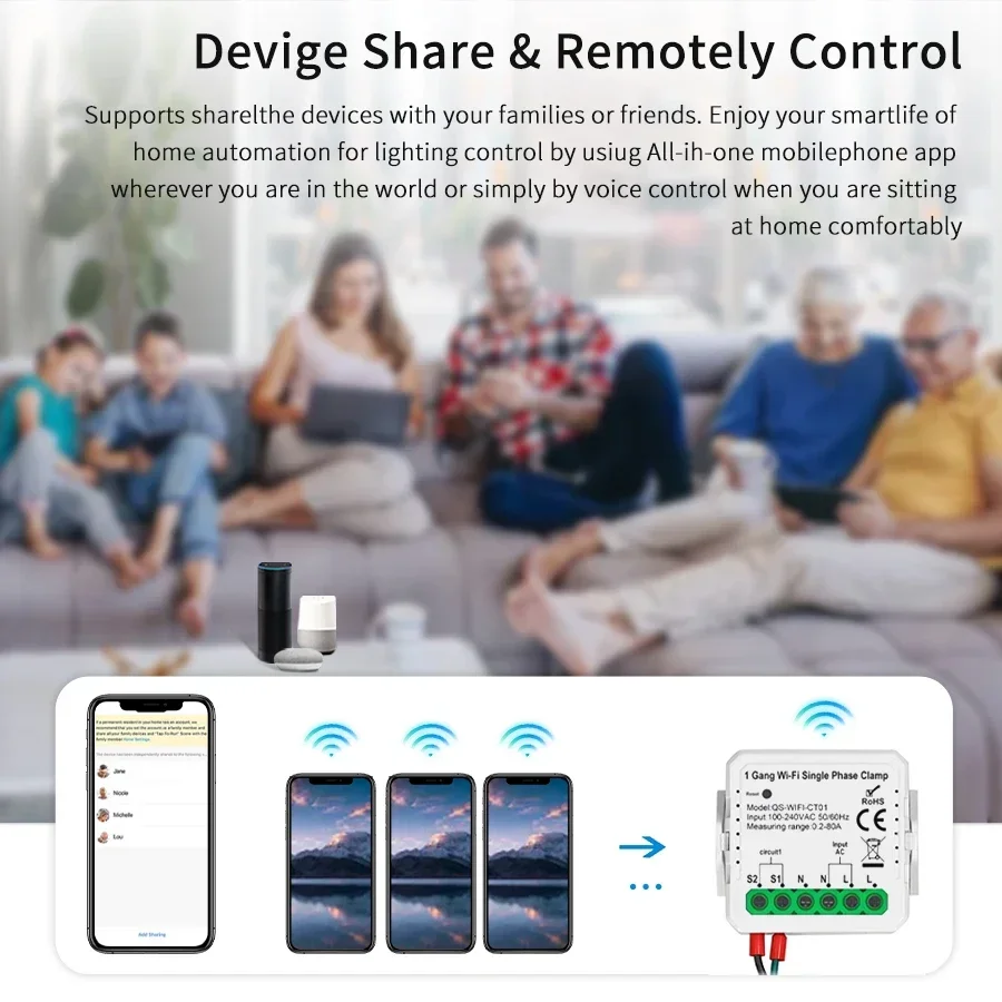 Tuya 스마트 WiFi 태양 광 발전 에너지 미터 8 - Energy Meter Bidirectional 리뷰 및 가격