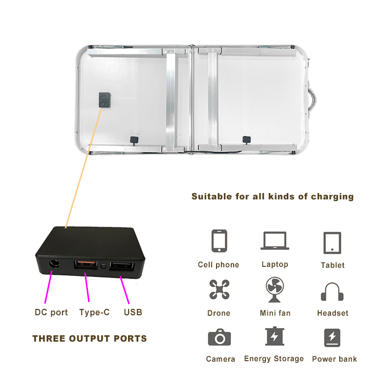100W 에너지 야외 태양광 충전기 패널 휴대용 접이식 - Folding Solar Panel 리뷰 및 가격