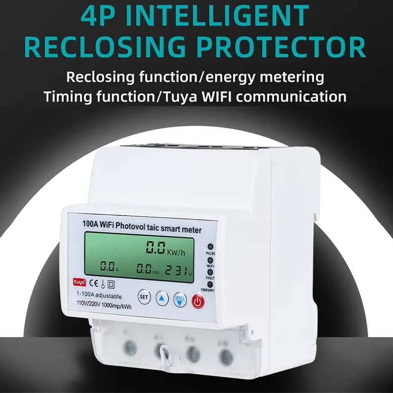 4P 1-100A WiFi 태양광 스마트 미터 1PH  - Energy Meter Bidirectional 리뷰 및 가격