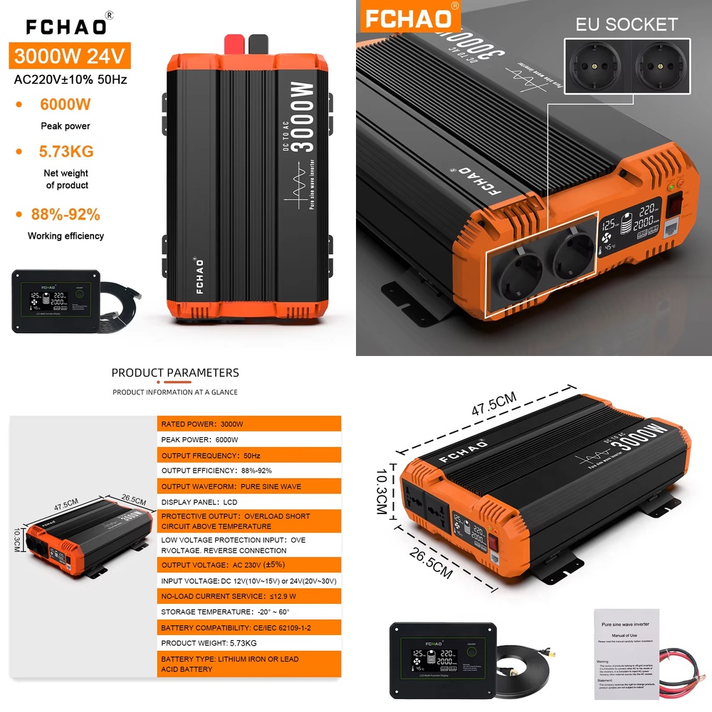 순수 정현파 오프그리드 인버터 (12V 24V 48V  - Pure Sine Wave Inverter 리뷰 및 가격