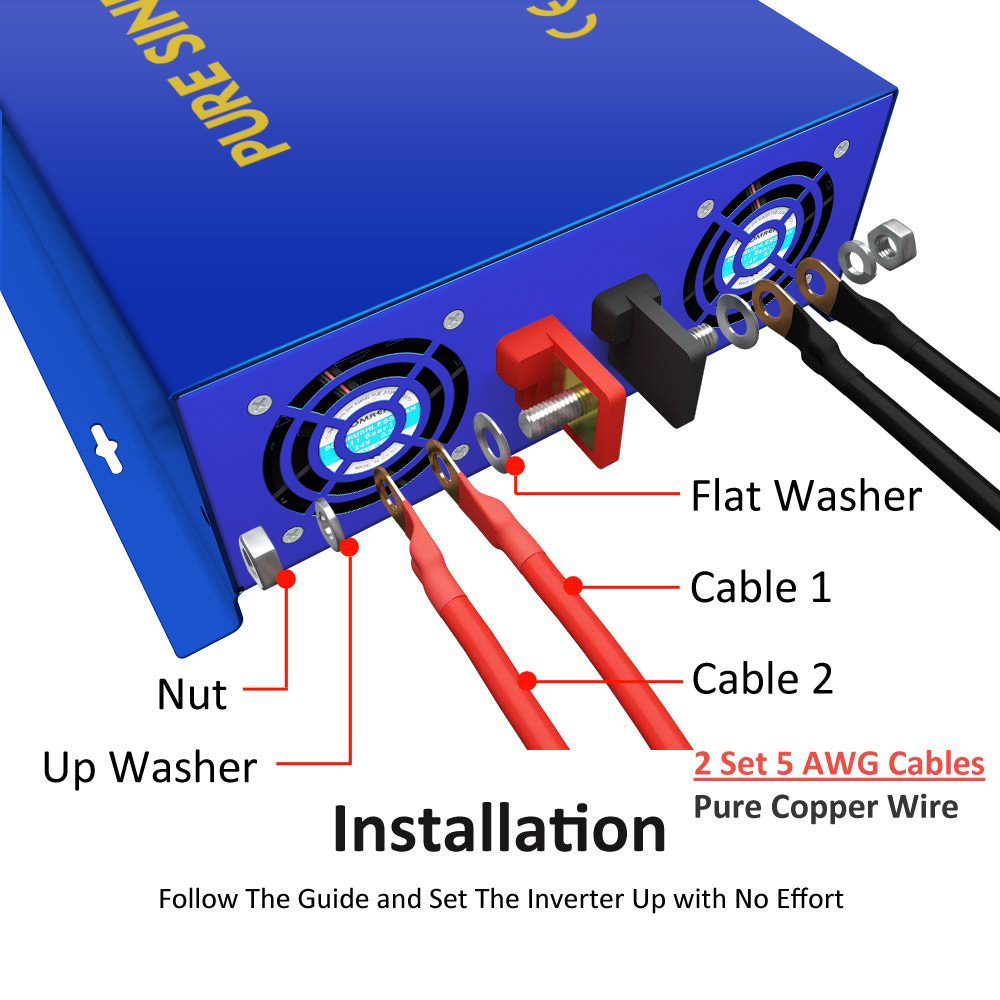 2026년 핫세일 WZRELB 3000W 차량용 가전제 - Pure Sine Wave Inverter 리뷰 및 가격