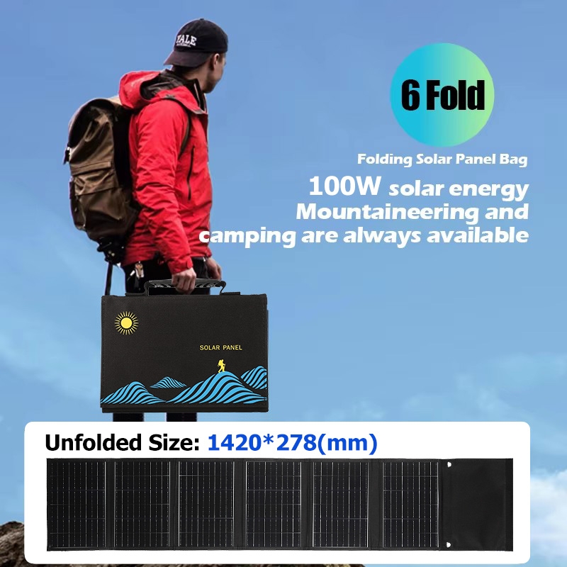 60W 100W 4/6fold 태양광 패널 접이식 가방 - Folding Solar Panel 리뷰 및 가격