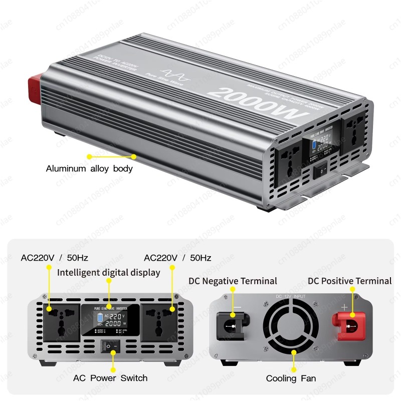2000W 순수 사인파 인버터 12V~220V 디스플레 - Pure Sine Wave Inverter 리뷰 및 가격