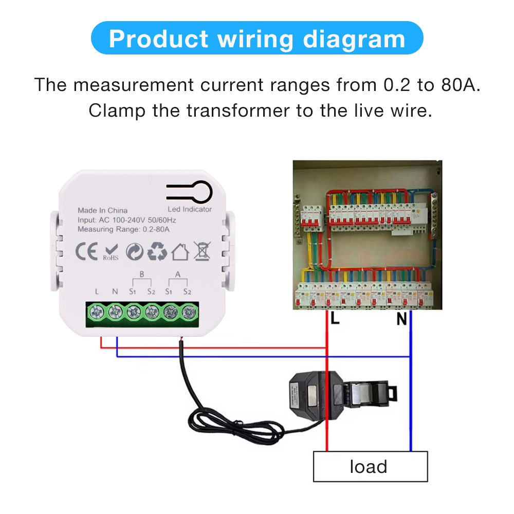WiFi 투야 스마트 라이프 디지털 에너지 미터 80A - Energy Meter Bidirectional 리뷰 및 가격