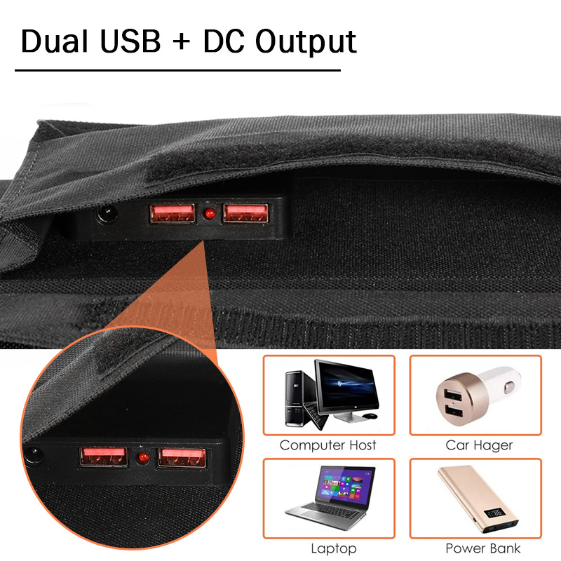 야외 캠핑 하이킹 접이식 USB 태양광 패널 충전기 2 - Folding Solar Panel 리뷰 및 가격