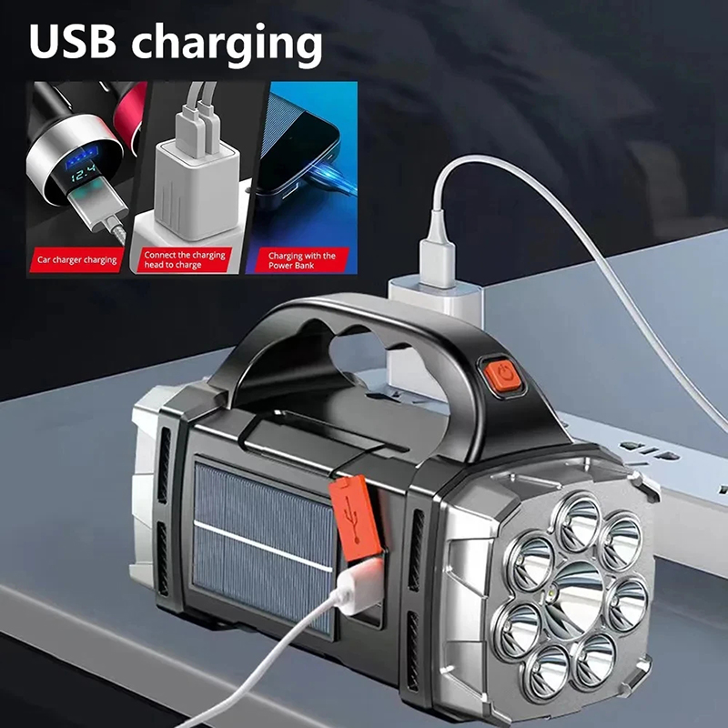 휴대용 강력한 USB 충전식 손전등 태양광 LED 라이 - Renewable Energy Solar 리뷰 및 가격