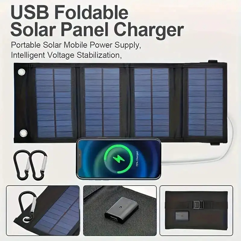 휴대용 USB 접이식 태양광 패널, 여행용 접이식 태양 - Folding Solar Panel 리뷰 및 가격