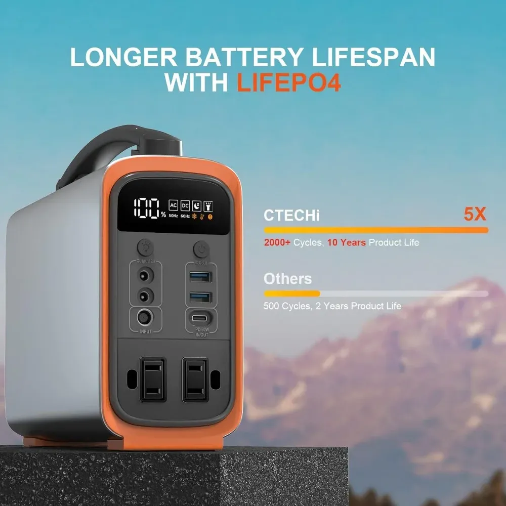 320Wh Lifepo4 휴대용 발전소, 캠핑, 여행, - Portable Power Station 리뷰 및 가격